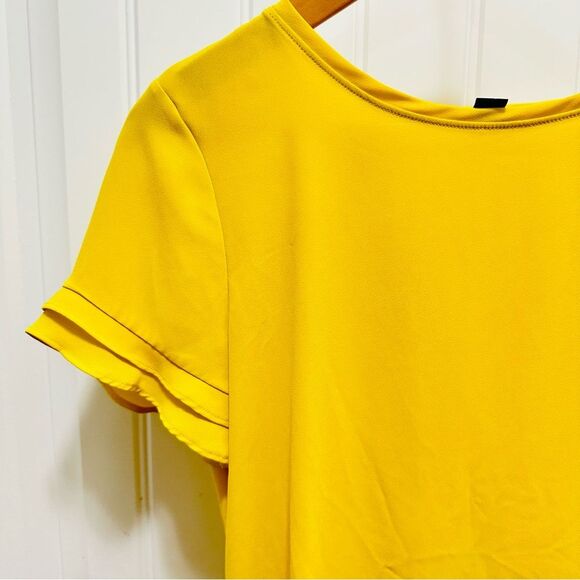 Ann Taylor Yellow & Salmon Color Blouses - Picture 6 of 7